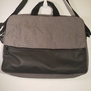 PX Los Angeles laptop bag grey black shoulder strap hand grips multiple pockets